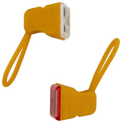 LED fietslampjes geel - 2 stuks