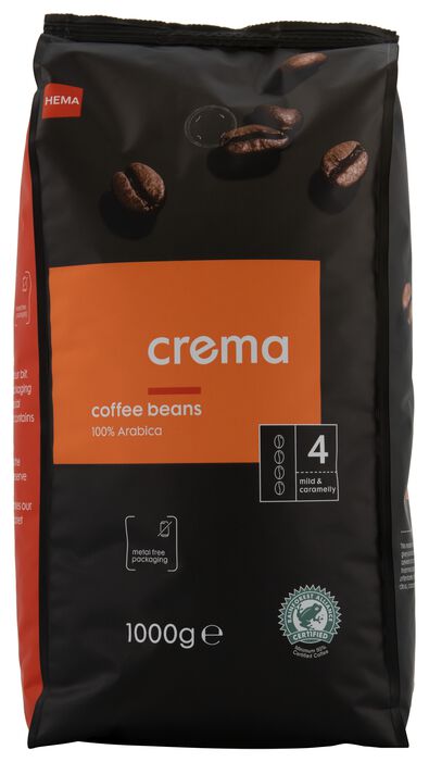 koffiebonen crema - 1000 gram