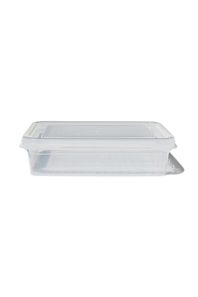 opbergdoos met deksel 1.8L Dublin transparant 25x17x7