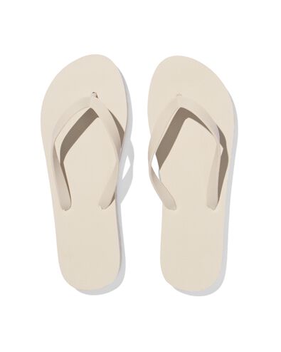 dames teenslippers gebroken wit