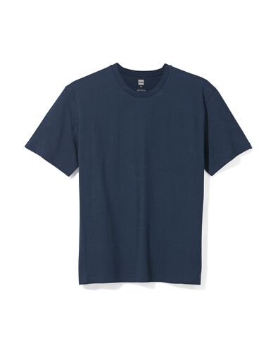 heren t-shirt relaxed fit o-hals blauw