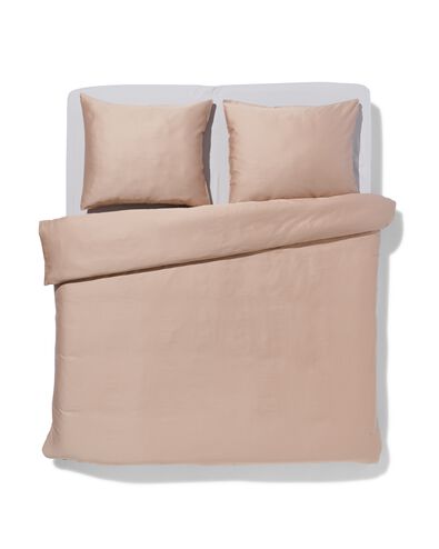 dekbedovertrek katoensatijn 200x220 taupe