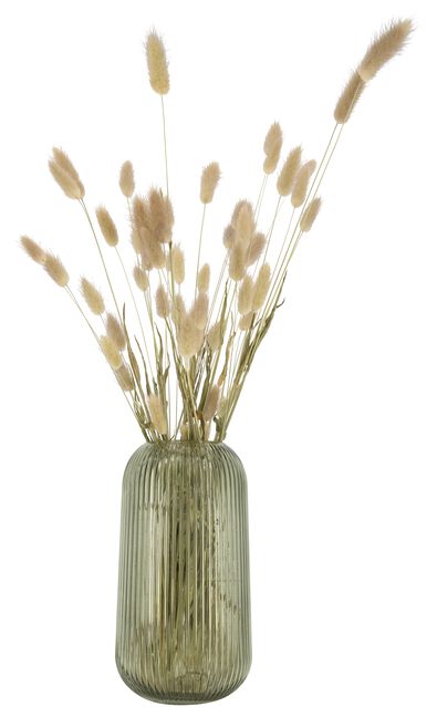 vaas &Oslash;14x27 glas ribbel groen