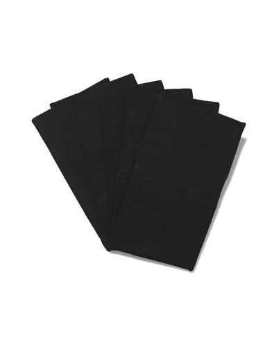 rekbare boekenkaften zwart - 6 stuks