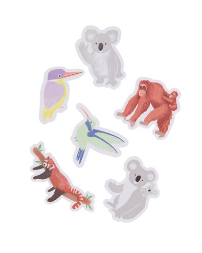 stickers XL dieren - 15 stuks