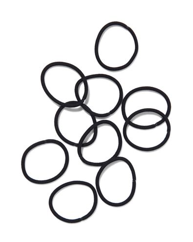 haarelastiekjes zwart- 10 stuks