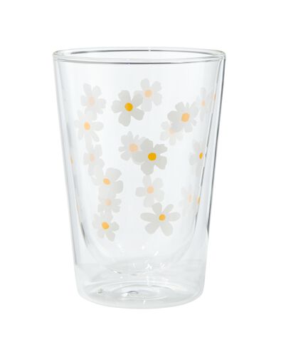 dubbelwandig glas bloemen 350ml