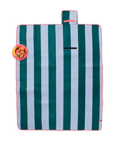 picknickkleed fleece strepen 170x135cm