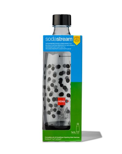 SodaStream kunststof fles zwart stippen 1L