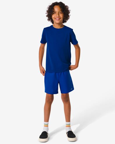 kinder korte sportbroek felblauw