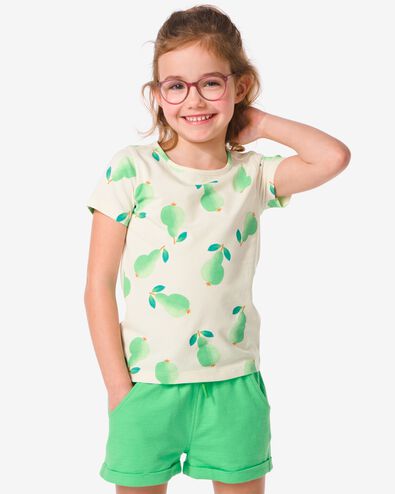 kinder t-shirt met peren groen