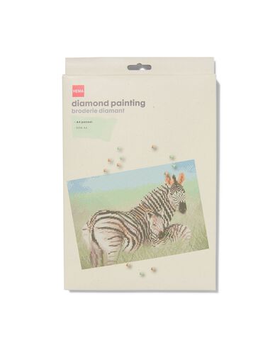 diamond painting zebra A4