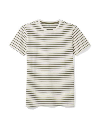 heren t-shirt strepen groen