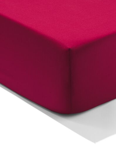 LINDA. hoeslaken percal 160x200 royaal rood