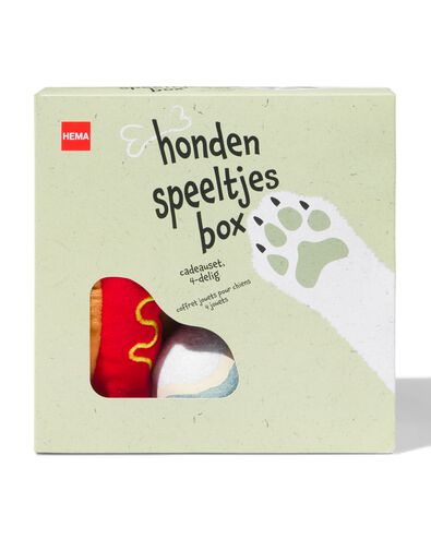 honden speelgoed box 4-delig