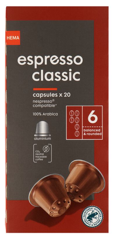 koffiecups espresso classic - 20 stuks