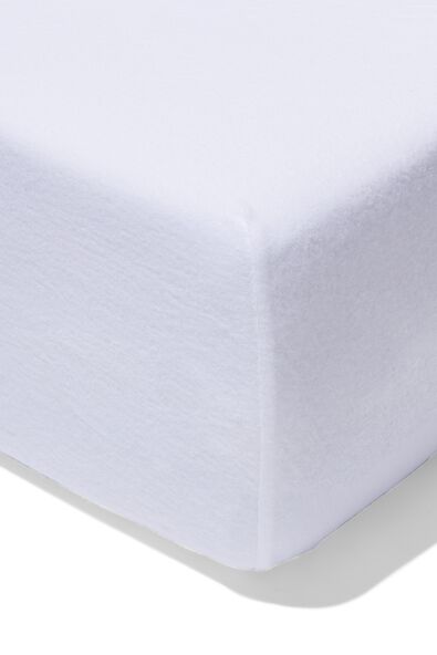 molton hoeslaken voor boxspring 140x200 katoen/stretch wit
