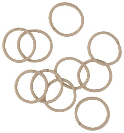haarelastieken beige &Oslash;5cm - 10 stuks