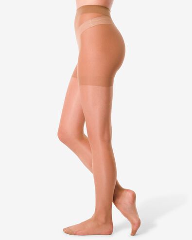 pantys glanzend 15denier - 2 stuks naturel
