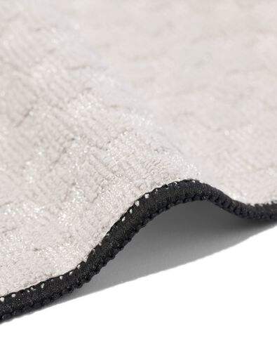 microvezeldoekje met structuur 35x35 grijsbeige