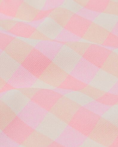 kinder bikini smock met ruiten roze
