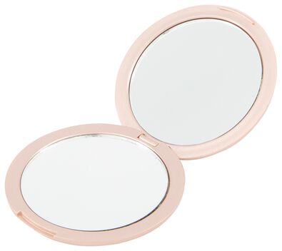 vouwspiegeltje metallic ros&eacute; &Oslash; 7.5 cm