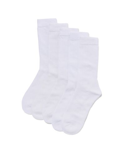 heren sportsokken - 5 paar wit