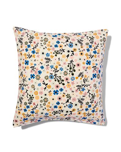 kussenhoes met bloemen 50x50 recycled