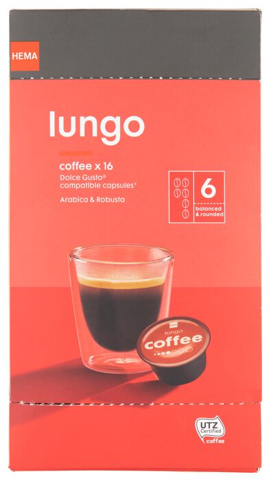 koffiecups lungo - 16 stuks