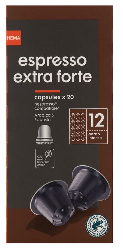koffiecups extra forte - 20 stuks