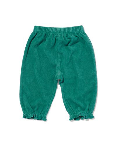 babybroek badstof groen