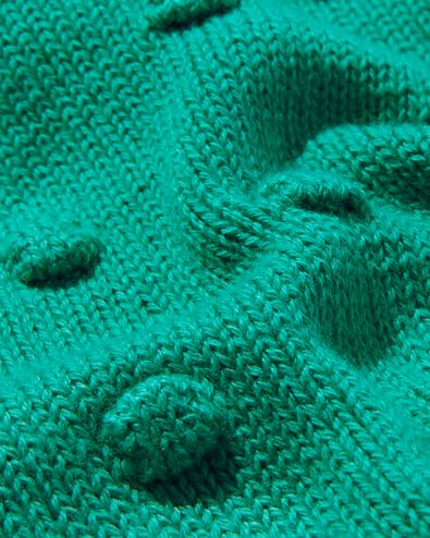 gebreid babyvest met noppen groen
