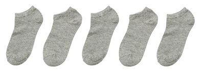heren enkelsokken - 5 paar grijs