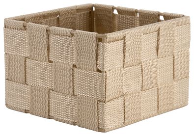 mand stof beige 13x13x9