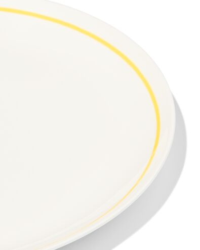 dinerbord &Oslash;26cm Tafelgenoten new bone wit met geel