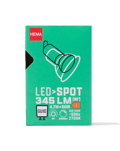 led spot clear GU10 4.7W 345lm dim