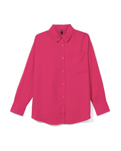 damesblouse Lizzy met linnen roze