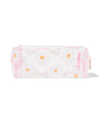 etui transparant bloemen