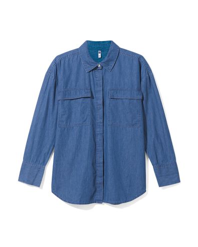damesblouse Kelsey middenblauw