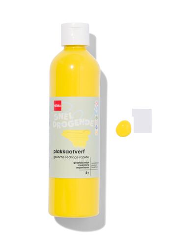 plakkaatverf geel 250ml