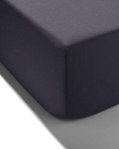 hoeslaken percal 180x200 donkergrijs