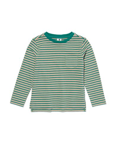 kinder shirt met strepen blauw