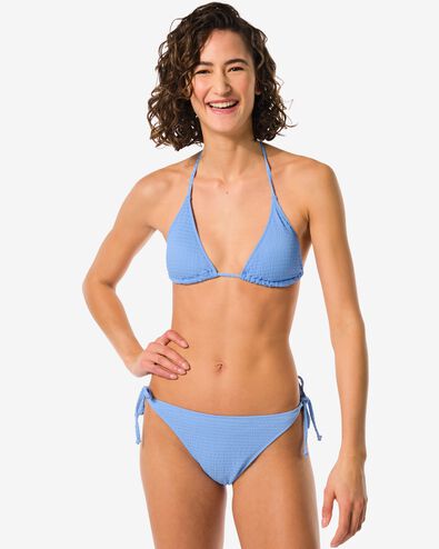 dames bikinibroekje strik lichtblauw