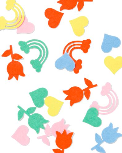 viltstickers figuren - 90 stuks