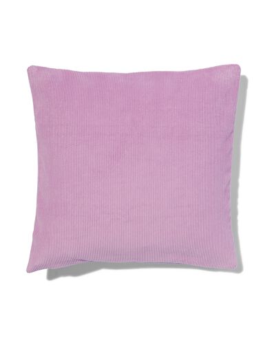 kussenhoes katoen met ribbels 40x40 lila