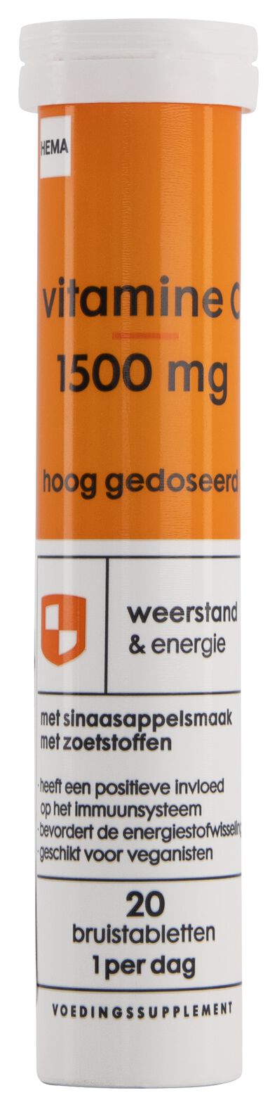 vitamine C 1500mg hoog gedoseerd - 20 bruistabletten