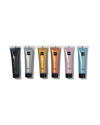 acrylverf metallic 6x20ml