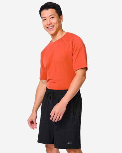 heren korte sportbroek zwart
