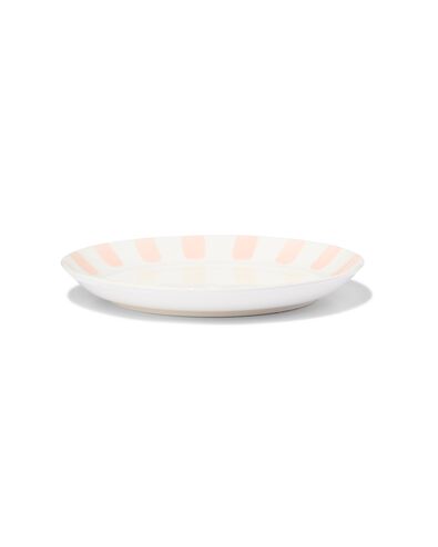 gebaksbordje &Oslash;17cm Tafelgenoten new bone wit met roze