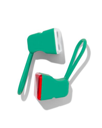 LED fietslampjes groen - 2 stuks
